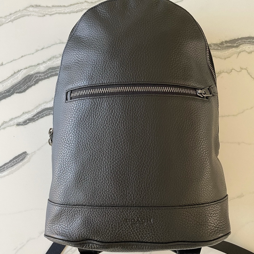 Brand new (tags on) Leather Coach Backpack